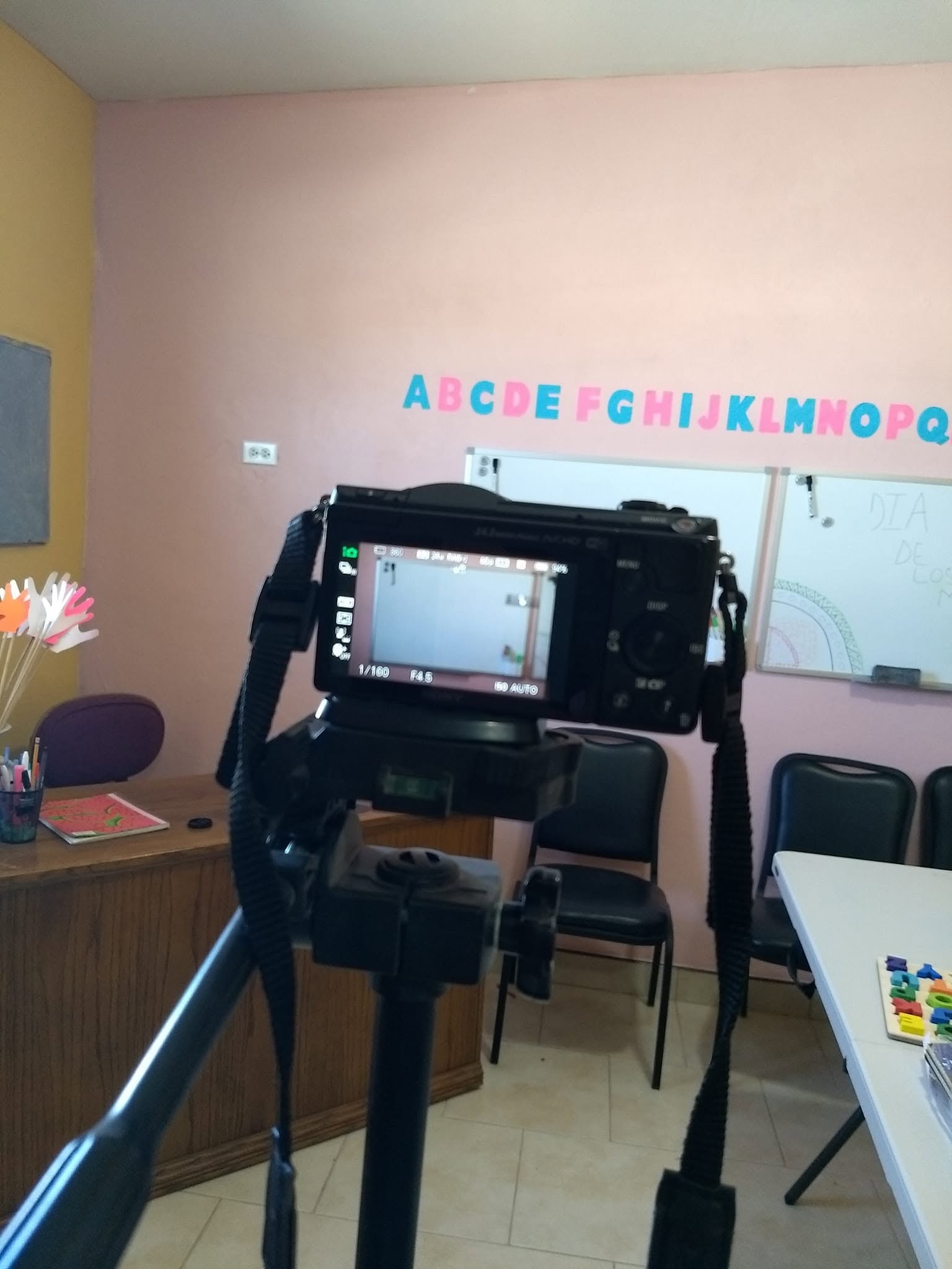 Behind the scenes as Dearg Licht Filme films a scene